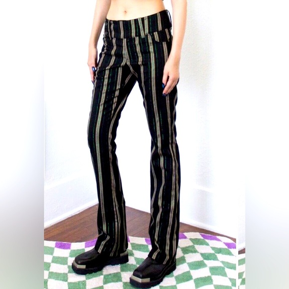 Urban Outfitters Y2K Marcella Striped Flare Trousers - Picture 4 of 13